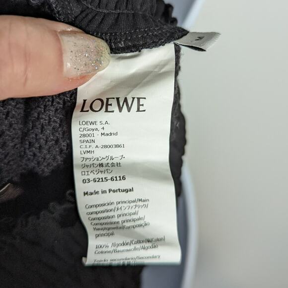 Loewe Paula’s Ibiza Black Sheer Mesh Strapless Smocked Dress or Skirt M - Picture 10 of 15